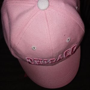 Chicago Embellished Pink and White Baseball Hat